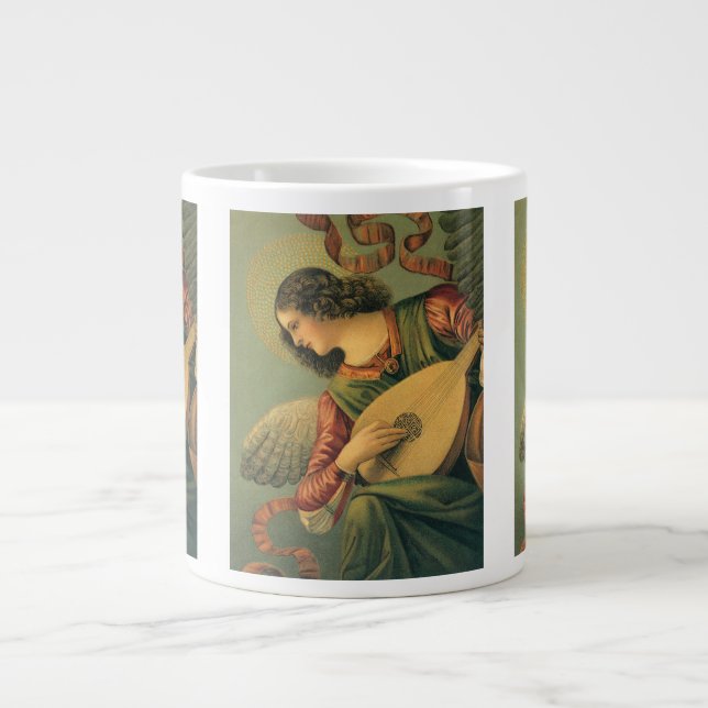 Angel Musician, Melozzo da Forli, Renaissance Art Giant Coffee Mug (Front)