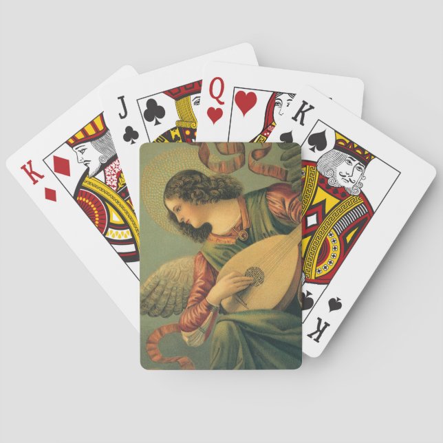 Angel Musician, Melozzo da Forli, Renaissance Art Poker Cards (Back)