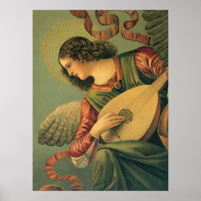 Angel Musician, Melozzo da Forli, Renaissance Art Poster (Front)