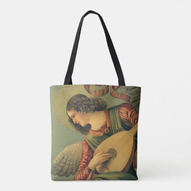 Angel Musician, Melozzo da Forli, Renaissance Art Tote Bag (Back)