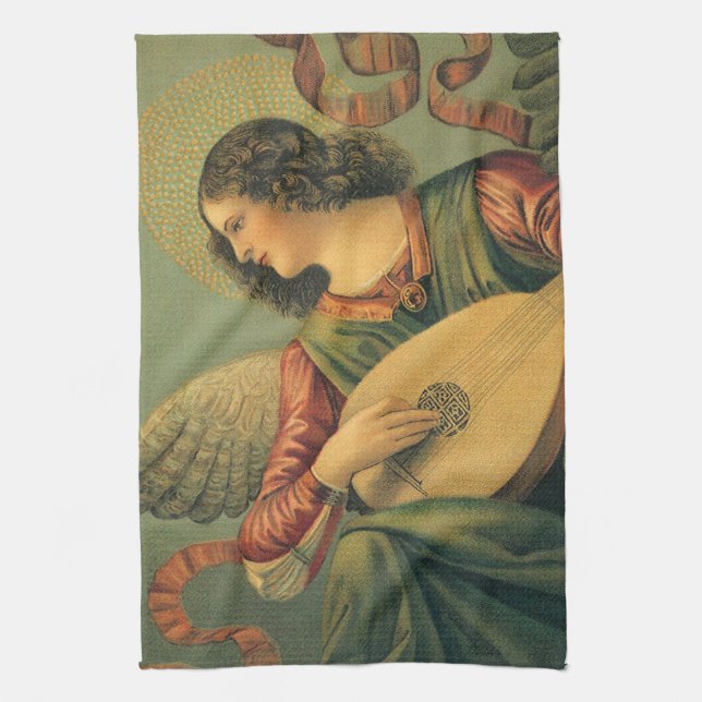 Angel Musician, Melozzo da Forli, Renaissance Art Towel (Vertical)