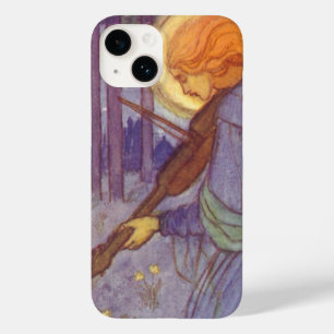 Angel Musician Playing a Violin, Vintage Music Case-Mate iPhone 14 Case