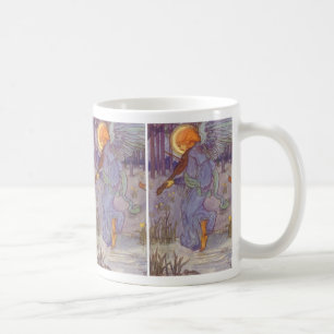 Angel Musician Playing a Violin, Vintage Music Coffee Mug