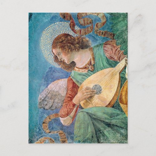 Angel Musician by Melozzo da Forli Lute Player Postcard