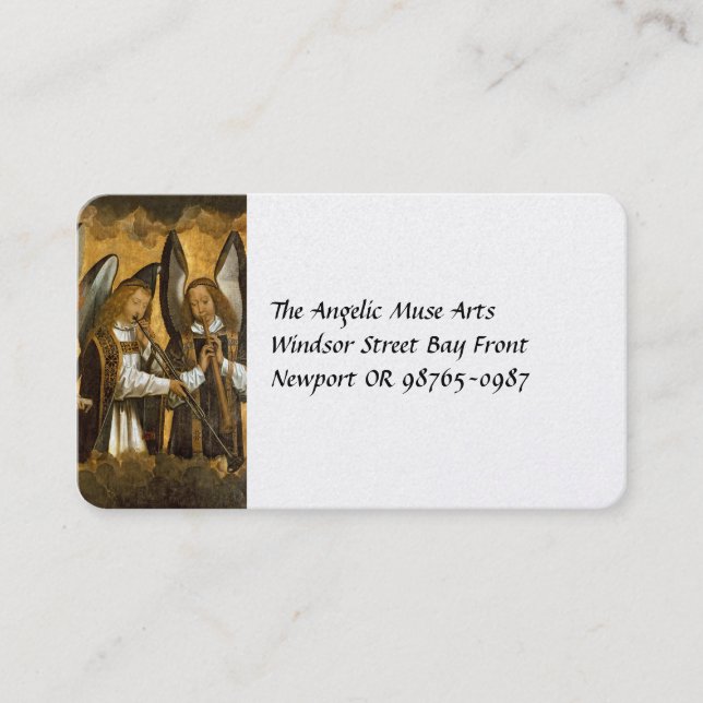 Angel Musicians c1480 Business Card (Front)
