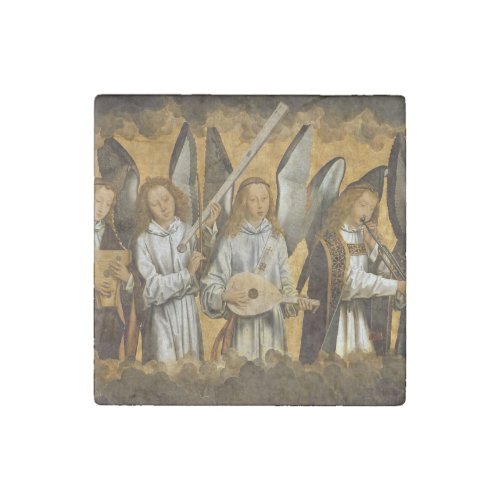 Angel Musicians c1480 Stone Magnet