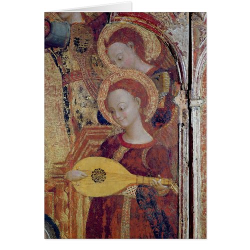 Angel musicians from painting of Virgin and Child