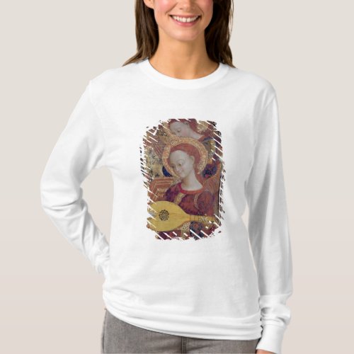 Angel musicians from painting of Virgin and Child T_Shirt