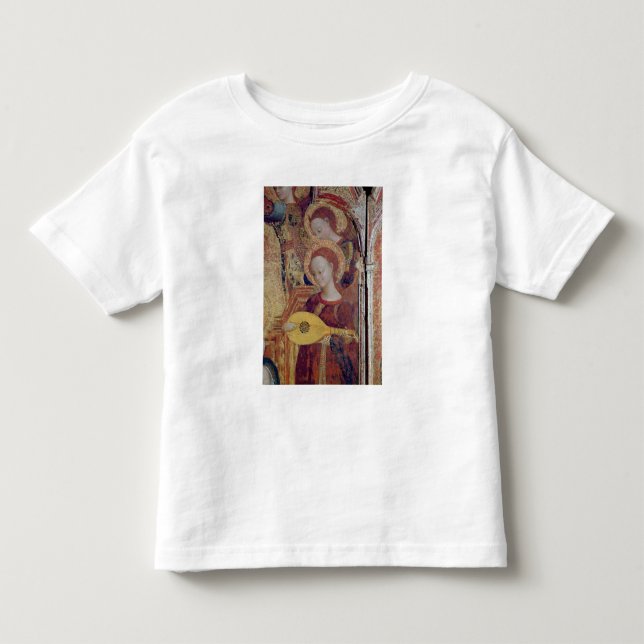 Angel musicians from painting of Virgin and Child Toddler T-shirt (Front)