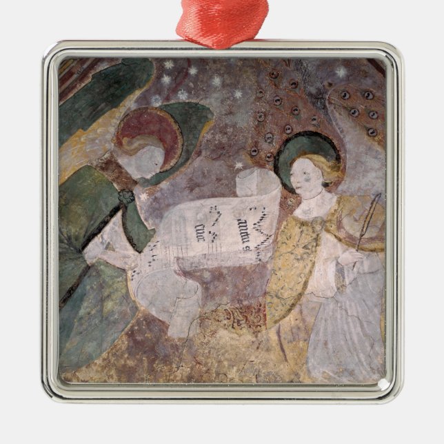 Angel Musicians Metal Ornament (Front)