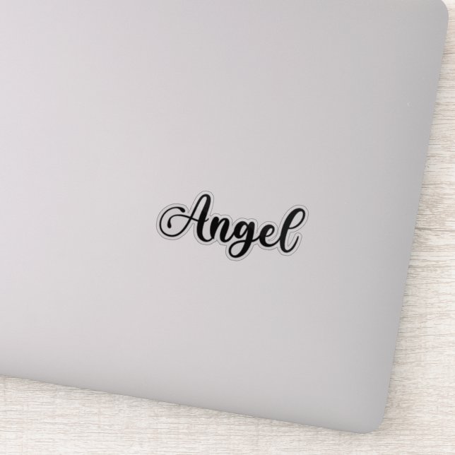 Angel Name - Handwritten Calligraphy Sticker (Detail)
