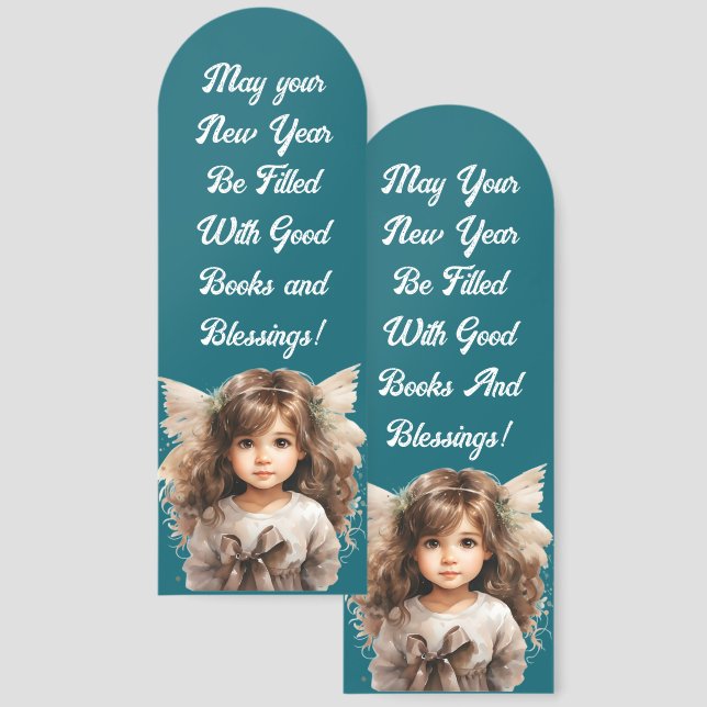Angel New Year Bookmark (Front & Back)