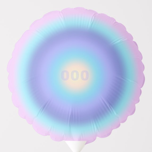 Angel Number 000 - Infinite Growth & Fresh Start   Balloon (Front)
