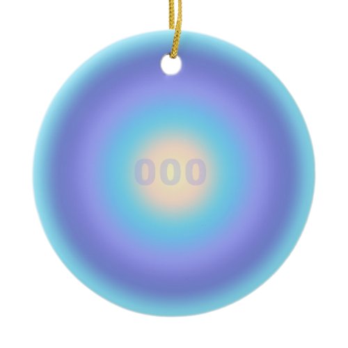 Angel Number 000 - Infinite Growth &amp; Fresh Start   Ceramic Ornament