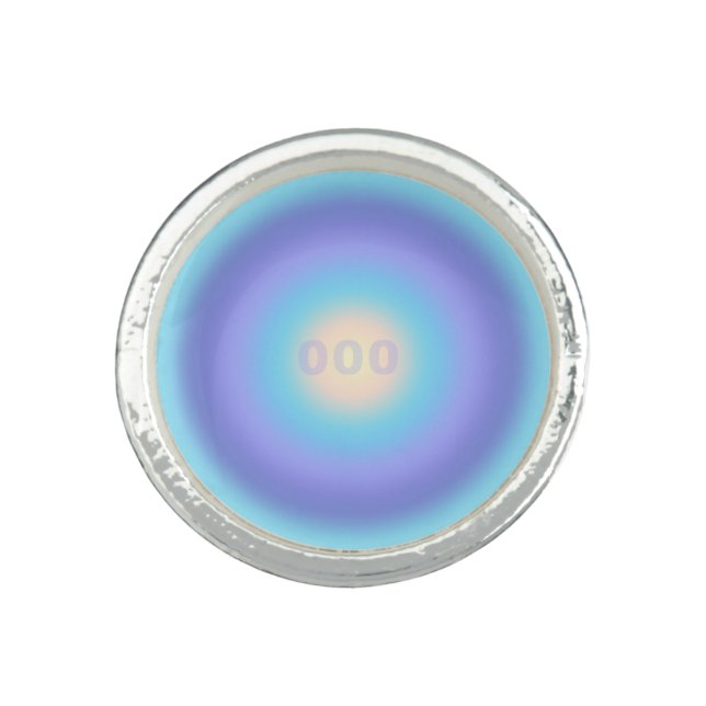Angel Number 000 - Infinite Growth & Fresh Start   Ring (Front)
