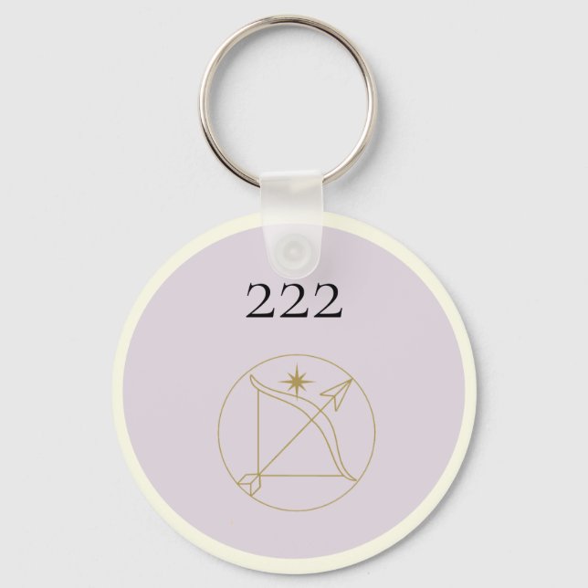 Angel Number 222 Keychain (Front)