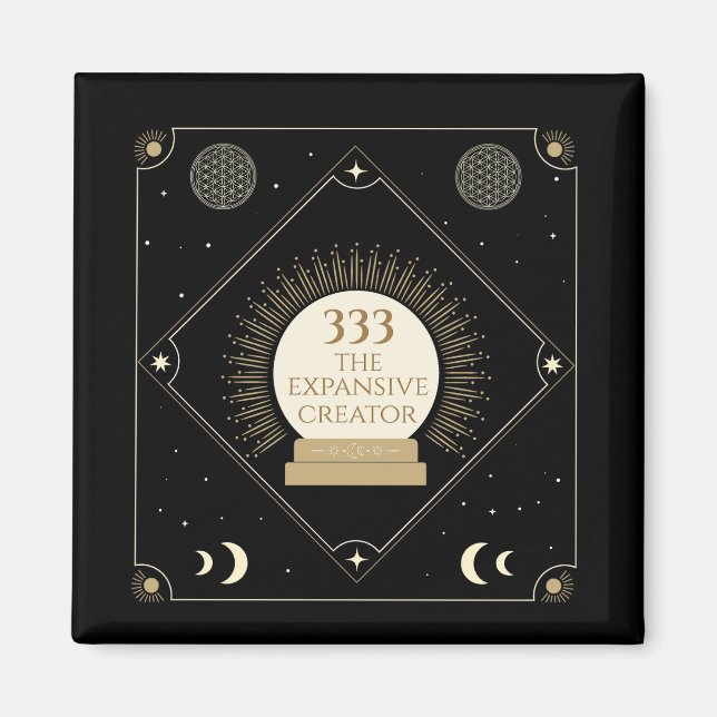 Angel Number 333 Expansive Creator Magnet (Front)
