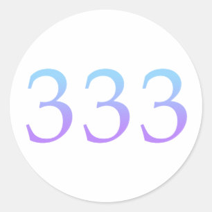 Angel Number 333 - Support Classic Round Sticker