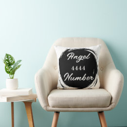 Angel Number "4444" Double Sided Throw Pillow