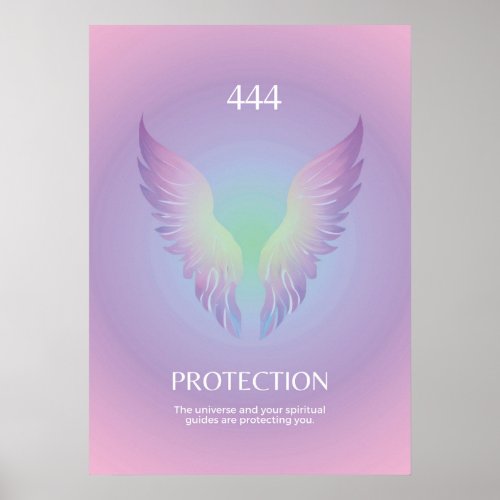 Angel Number 444 Aura  Poster