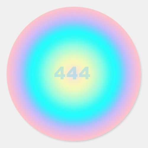 Angel Number 444 _ Protection Classic Round Sticker