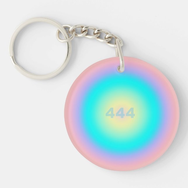 Angel Number 444 - Protection  Keychain (Front)