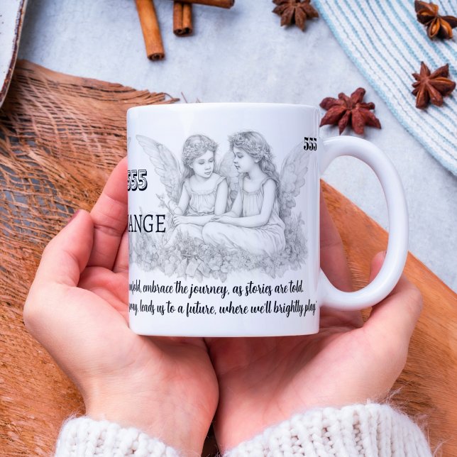 Angel Number 555 - Change - Mug With Quote (Creator Uploaded)