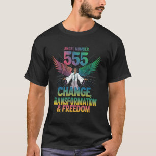 Angel Number 555 Change Transformation Freedom Men T-Shirt