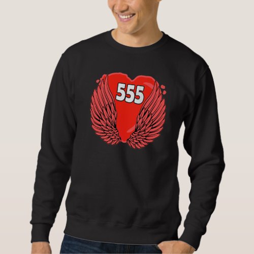 Angel Number 555 Sacred Geometry Spiritual Awakeni Sweatshirt
