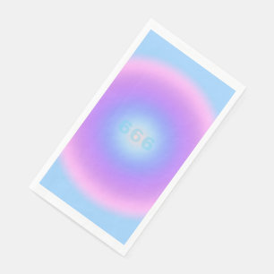 Angel Number 666 Reflect - Angel Numbers Gradient  Paper Guest Towels