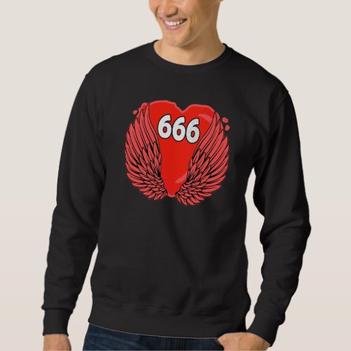 Angel Number 666 Sacred Geometry Spiritual Awakeni Sweatshirt