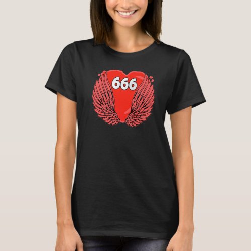 Angel Number 666 Sacred Geometry Spiritual Awakeni T_Shirt