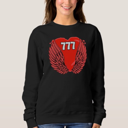 Angel Number 777 Sacred Geometry Spiritual Awakeni Sweatshirt