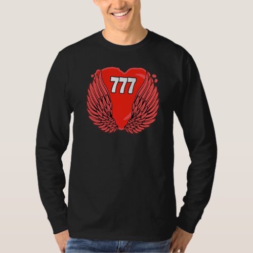 Angel Number 777 Sacred Geometry Spiritual Awakeni T_Shirt