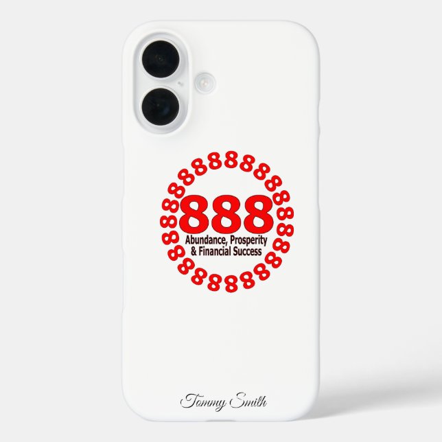 Angel Number 888 | Abundance & Prosperity Case-Mate iPhone Case (Back)