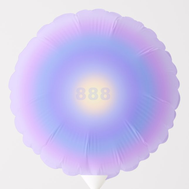 Angel Number 888 Balance - Angel Numbers Gradient  Balloon (Front)