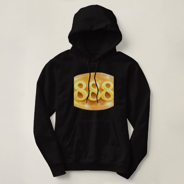 Angel Number 888 Hoodie – Power, Prosperity & Flow (Design Front)