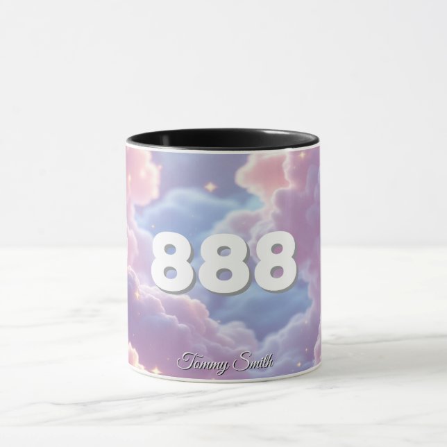 Angel Number 888 – Manifest Abundance & Success Mug (Center)