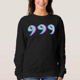 Angel Number 999 Aesthetic Minimal Sweatshirt