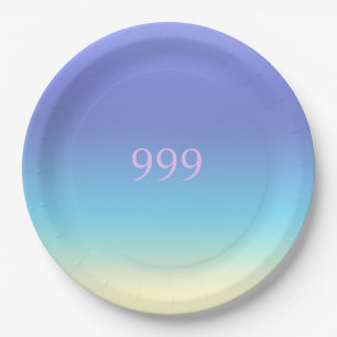 Angel Number 999 Paper Plates