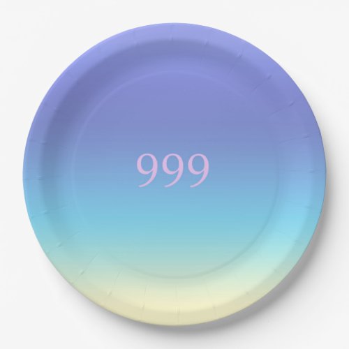 Angel Number 999  Paper Plates