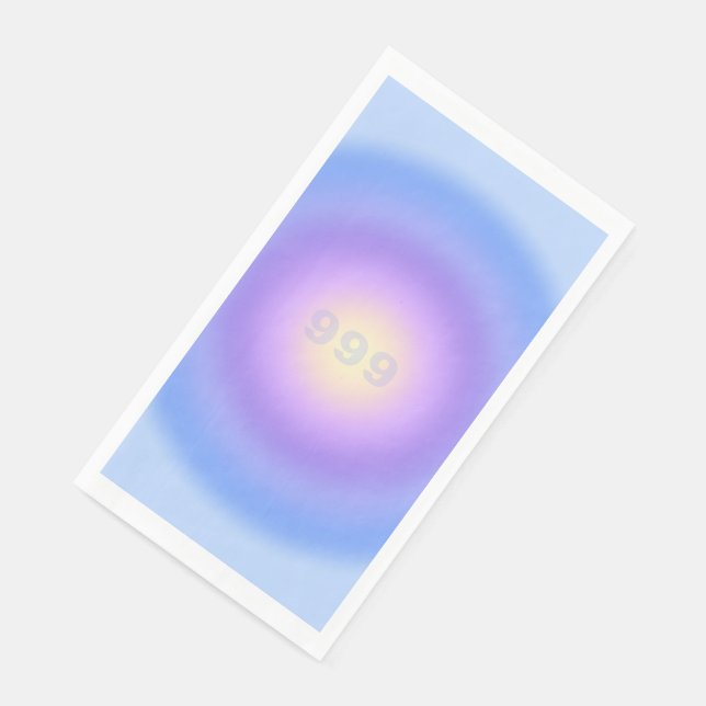 Angel Number 999 Release - Angel Numbers Gradient  Paper Guest Towels (Corner)