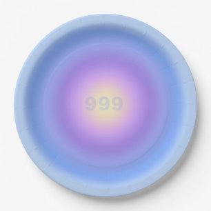 Angel Number 999 Release - Angel Numbers Gradient  Paper Plates