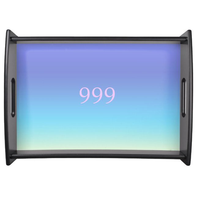 Angel Number 999  Serving Tray (Front)