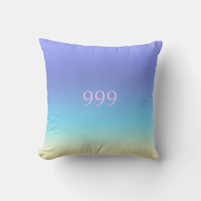 Angel Number 999   Throw Pillow (Front)