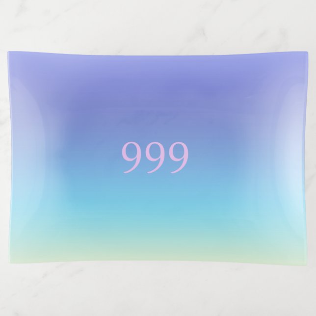 Angel Number 999  Trinket Tray (Front)