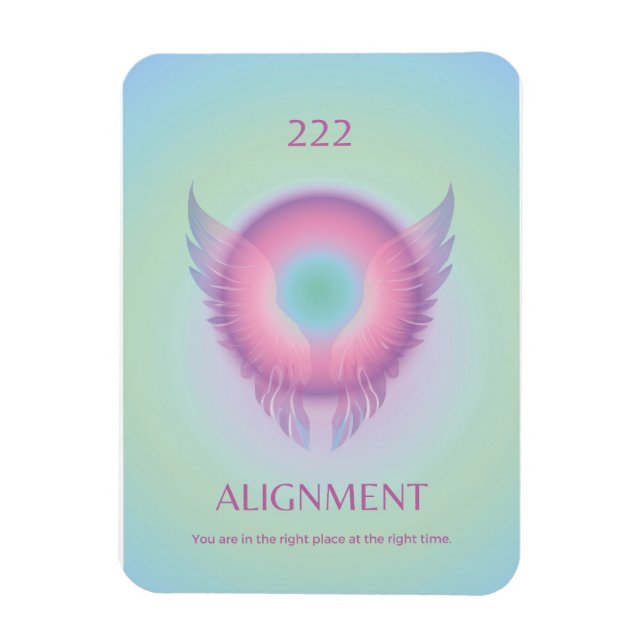 Angel Number Aura Magnet 222 Alignment (Vertical)