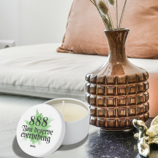 Angel Number Elegant Trendy Modern Manifestation Mini Candle Favors