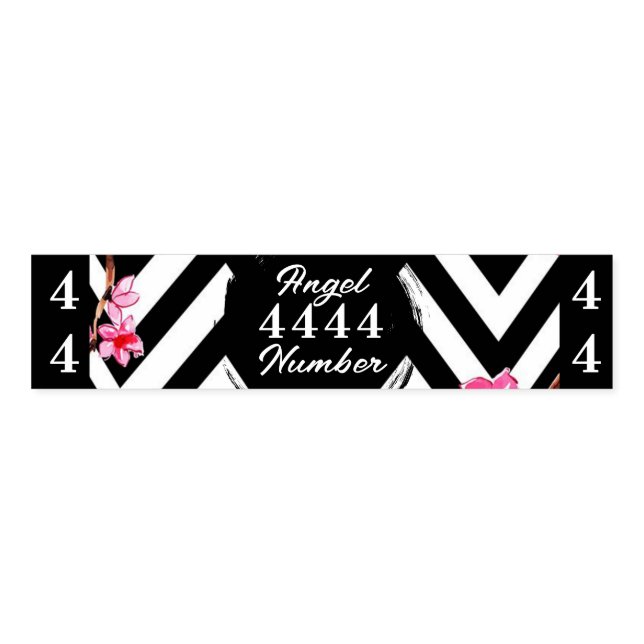 Angel Numberr "4444"  Napkin Bands (Unfolded)