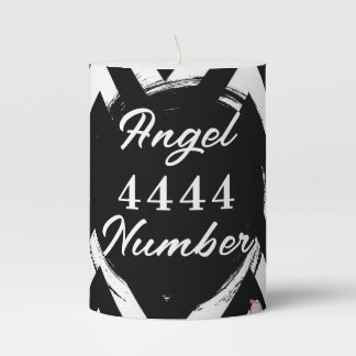 Angel Numberr "4444" Pillar Candle